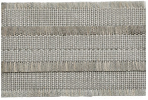 Fringed Border Grey Frost by Kravet Couture Trim