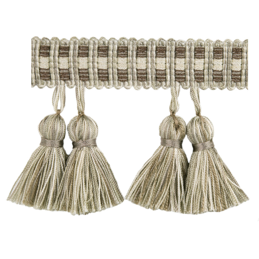 Paired Tassels Platinum by Kravet Basics Trim