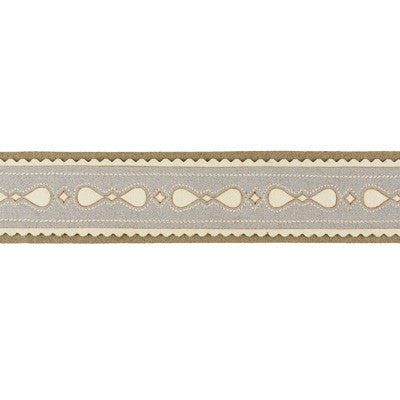 Tyrolean Band Frost by Kravet Couture Trim
