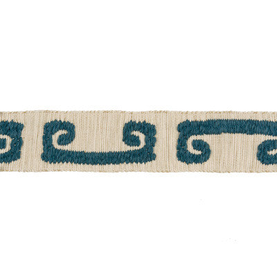 Wonky Key Teal by Kravet Design Trim
