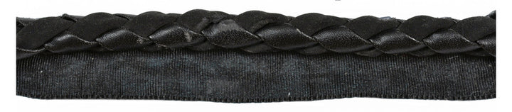 Braided Leather Cord Wlip Ebony by Kravet Design Trim