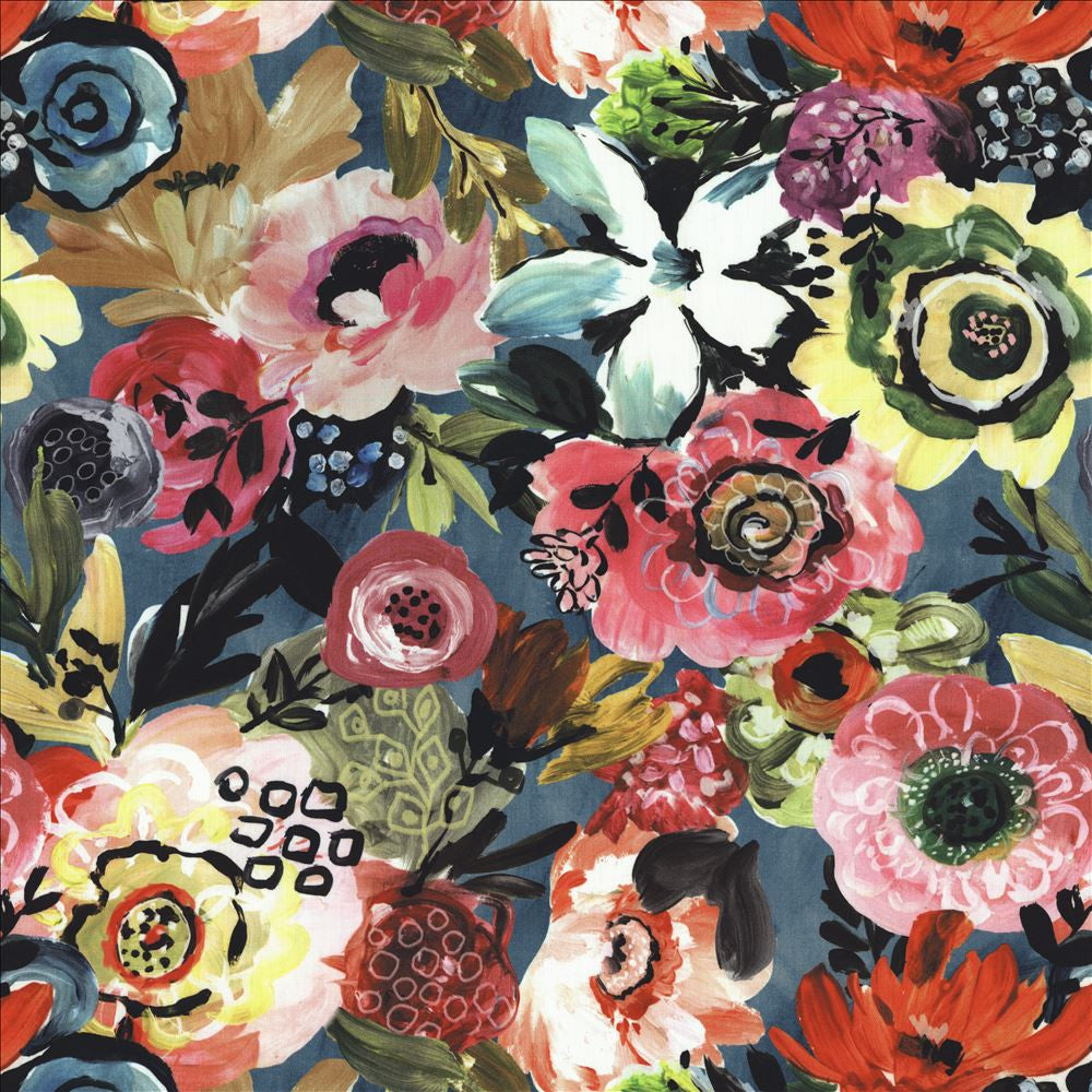 Tafalla Blossom  by Kasmir Fabric 1477 100% Cotton  INDIA  </p><p>Repeat: Horizontal: 27 5/8 inches and Vertical: 26 7/8 inches 54  - Fabric Carolina -