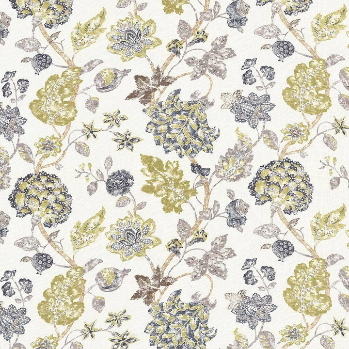 Tahitian Garden Indigo by Kasmir Fabric 1419 CHINA 15,000 Wyzenbeek Double Rubs H: 27 inches, V:25 2/8 inches 54 - Fabric Carolina - Kasmir