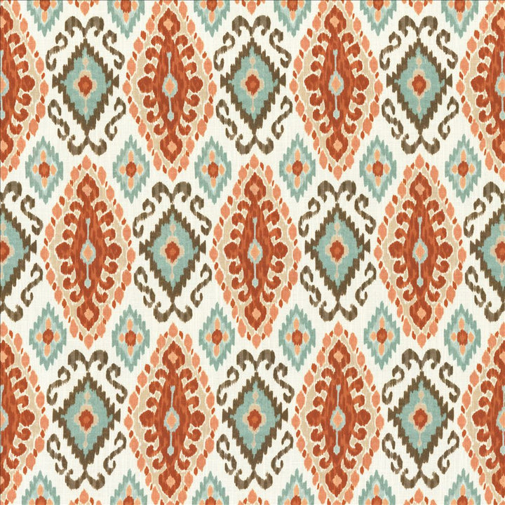 Takahama Southwest by Kasmir Fabric 1468 70% Viscose
30% Linen
 SPAIN </p><p>Repeat: Horizontal: 13 4/8 inches and Vertical: 27 inches 54 - Fabric Carolina -