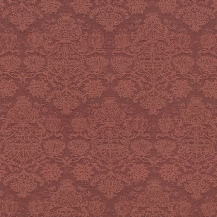 Tallaway Manor Raspberry by Kasmir Fabric 1435 53% Rayon 40% Cotton 7% Flax USA 45,000 Wyzenbeek Double Rubs Horizontal: 13 4/8 inches and Vertical: 27 4/8 inches 57 - 58 - Fabric Carolina -