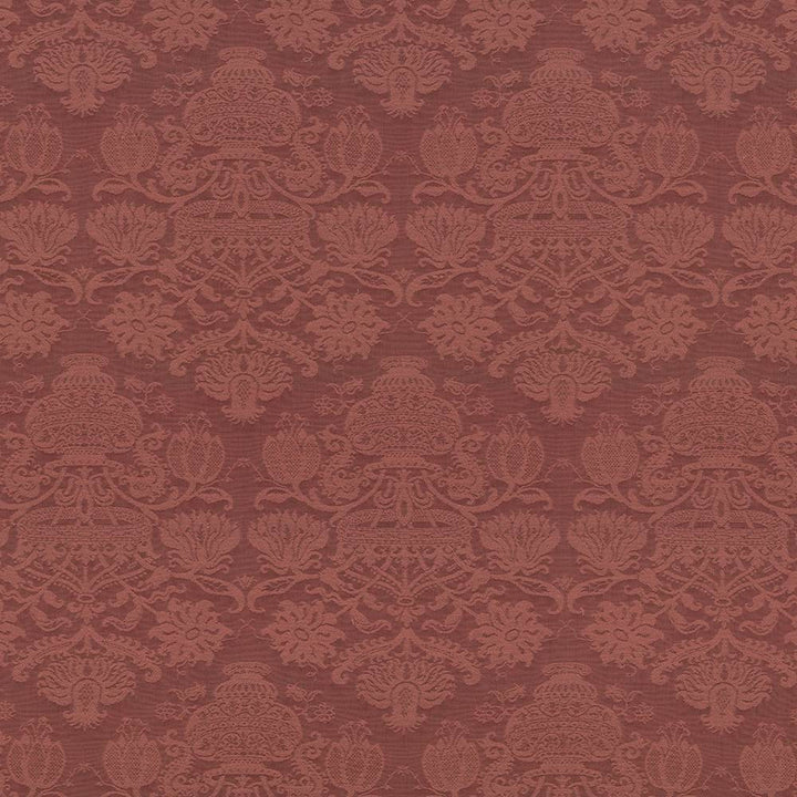 Tallaway Manor Raspberry by Kasmir Fabric 1435 USA 45,000 Wyzenbeek Double Rubs H: 13 4/8 inches, V:27 4/8 inches 57 - 58 - Fabric Carolina - Kasmir