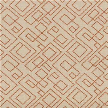 Tallmadge Fret Pumpkin by Kasmir Fabric 1434 100% Cotton Embroidery Contents 100% Cotton INDIA Not Tested H: 17 inches, V: 15 6/8 inches 52 - Fabric Carolina - Kasmir