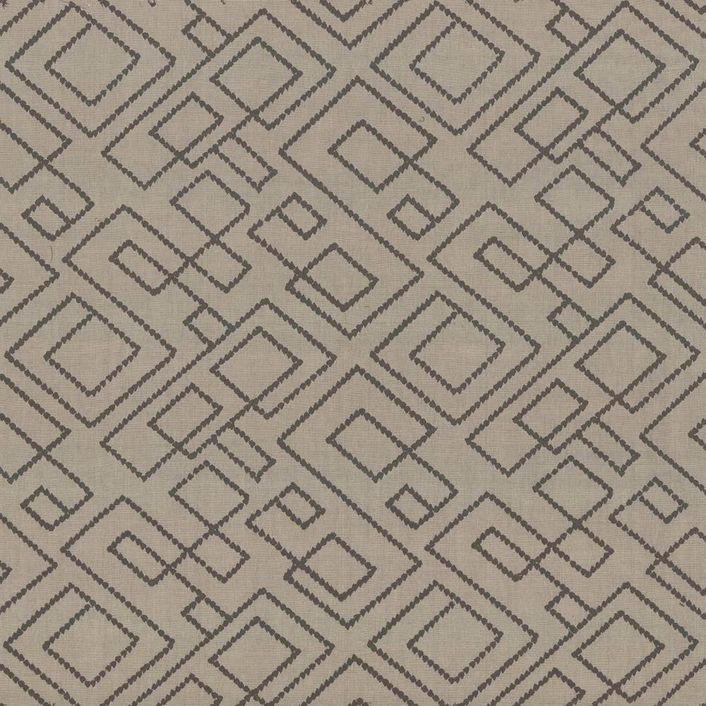 Tallmadge Fret Stone by Kasmir Fabric 1433 INDIA Not Tested H: 17 inches, V:15 6/8 inches 54 - Fabric Carolina - Kasmir