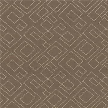 Tallmadge Fret Truffle by Kasmir Fabric 1433 100% Cotton Embroidery Contents 100% Cotton INDIA Not Tested H: 17 inches, V: 15 6/8 inches 52 - Fabric Carolina - Kasmir