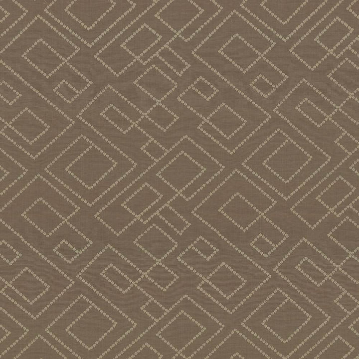 Tallmadge Fret Truffle by Kasmir Fabric 1433 INDIA Not Tested H: 17 inches, V:15 6/8 inches 54 - Fabric Carolina - Kasmir