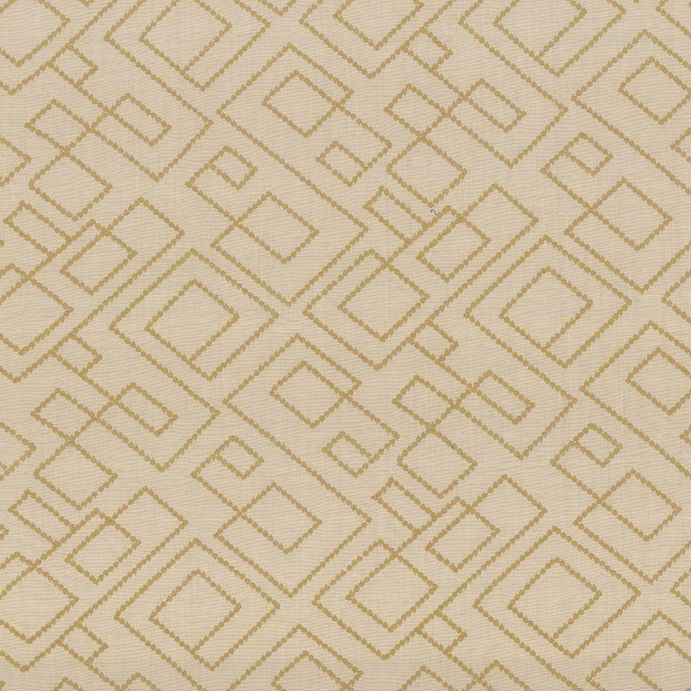 Tallmadge Fret Wheat by Kasmir Fabric 1434 INDIA Not Tested H: 17 inches, V:15 6/8 inches 54 - Fabric Carolina - Kasmir