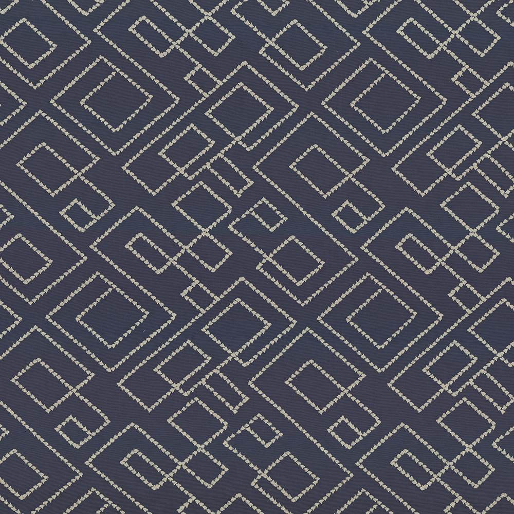 Tallmadge Fret Indigo by Kasmir Fabric 1441 100% Cotton
Embroidery
100% Cotton
 INDIA </p><p>Repeat: Horizontal: 17 inches and Vertical: 15 6/8 inches 52 - Fabric Carolina -