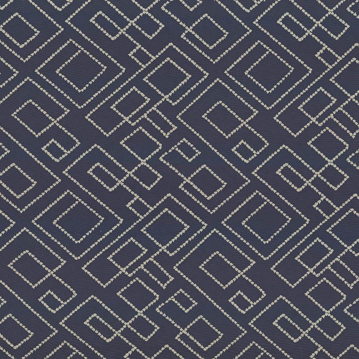 Tallmadge Fret Indigo by Kasmir Fabric 1441 100% Cotton
Embroidery
100% Cotton
 INDIA </p><p>Repeat: Horizontal: 17 inches and Vertical: 15 6/8 inches 52 - Fabric Carolina -