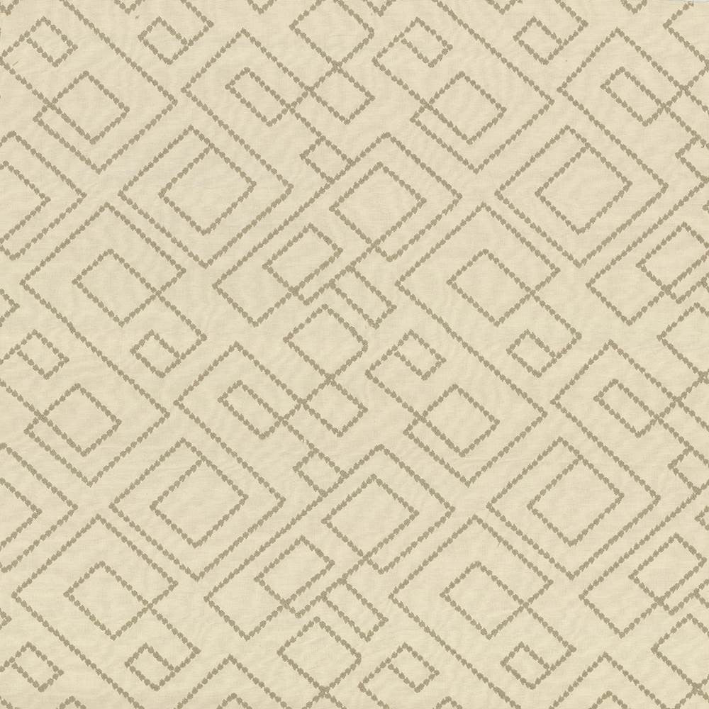 Tallmadge Fret Parchment by Kasmir Fabric 1433 100% Cotton
Embroidery
100% Cotton
 INDIA </p><p>Repeat: Horizontal: 17 inches and Vertical: 15 6/8 inches 52 - Fabric Carolina -