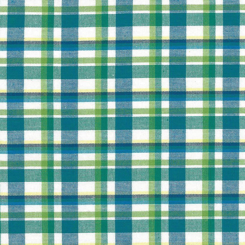 Tamron Plaid Isle Waters by Kasmir Fabric 5073 INDIA 30,000 Wyzenbeek Double Rubs H: 2 inches, V:2 inches 54 - Fabric Carolina - Kasmir