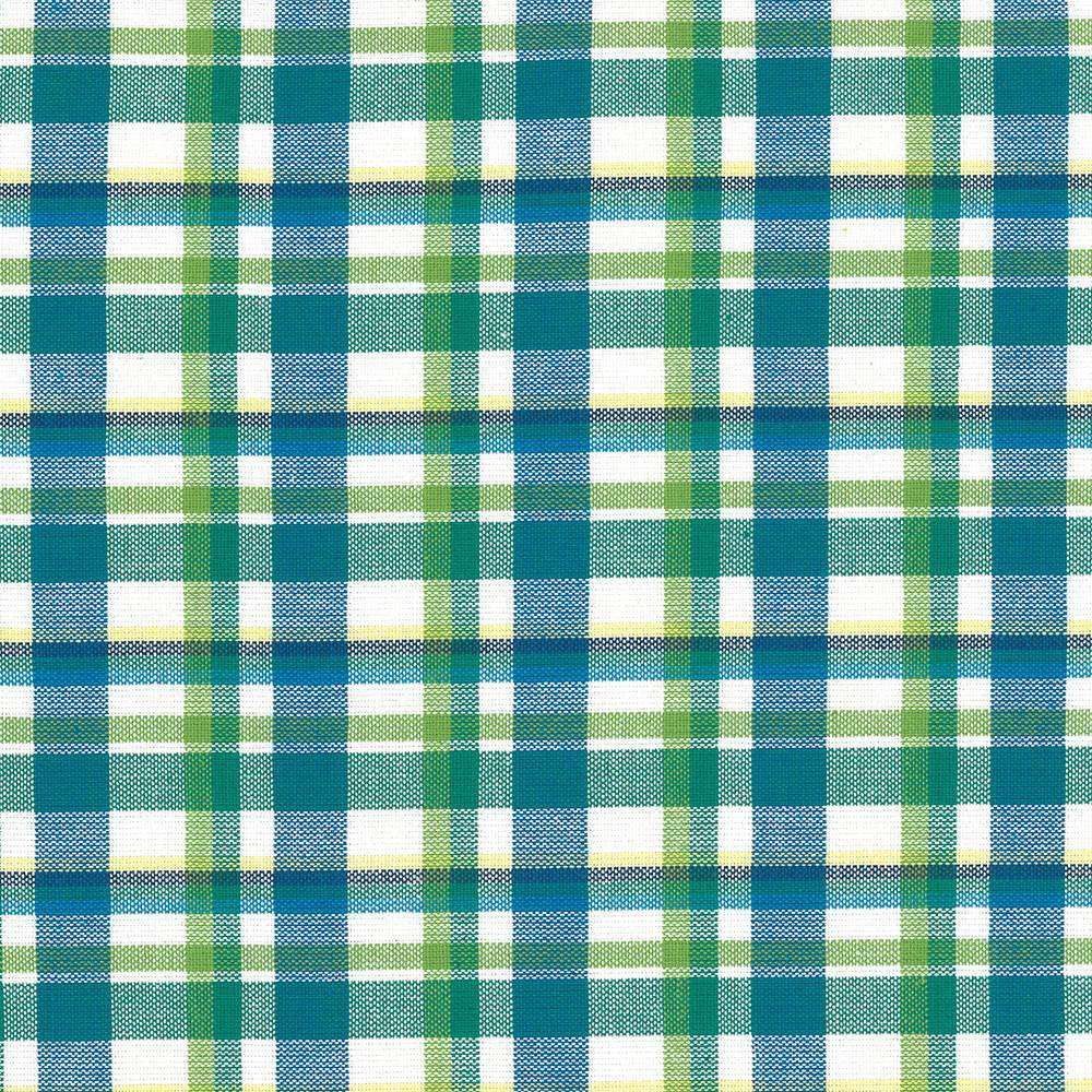Tamron Plaid Isle Waters by Kasmir Fabric 5073 100% Cotton
 INDIA </p><p>Repeat: Horizontal: 2 inches and Vertical: 2 inches 54 - Fabric Carolina -