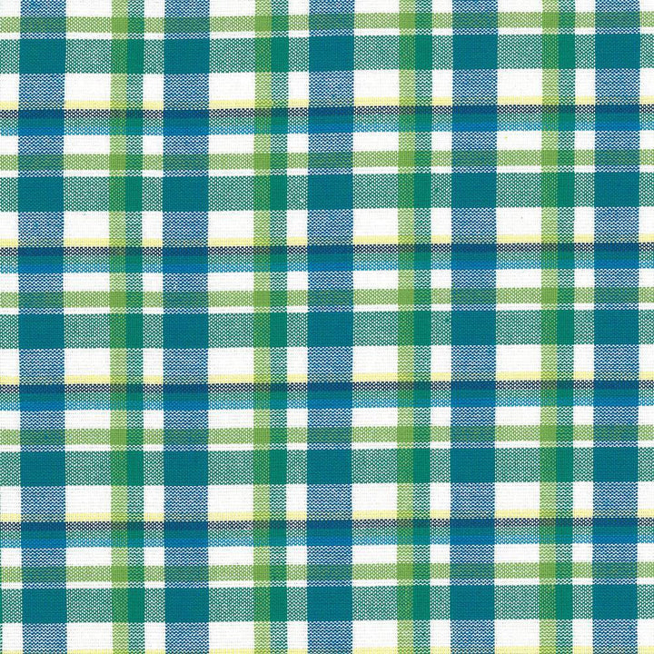Tamron Plaid Isle Waters by Kasmir Fabric 5073 100% Cotton
 INDIA </p><p>Repeat: Horizontal: 2 inches and Vertical: 2 inches 54 - Fabric Carolina -