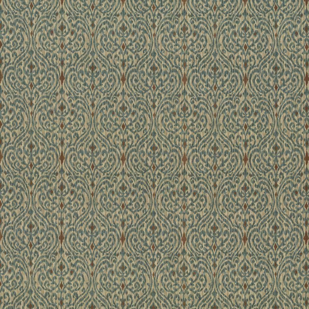 Tandoori Scroll Driftwood by Kasmir Fabric 5082 USA 15,000 Wyzenbeek Double Rubs H: 13 4/8 inches, V:9 inches 54 - Fabric Carolina - Kasmir
