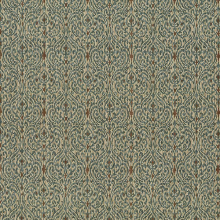 Tandoori Scroll Driftwood by Kasmir Fabric 5082 USA 15,000 Wyzenbeek Double Rubs H: 13 4/8 inches, V:9 inches 54 - Fabric Carolina - Kasmir