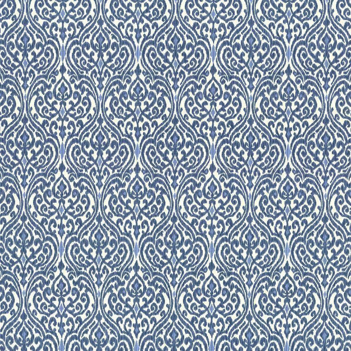 Tandoori Scroll Indigo by Kasmir Fabric 5081 USA 15,000 Wyzenbeek Double Rubs H: 13 4/8 inches, V:9 inches 54 - Fabric Carolina - Kasmir