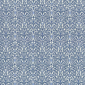 Tandoori Scroll Indigo by Kasmir Fabric