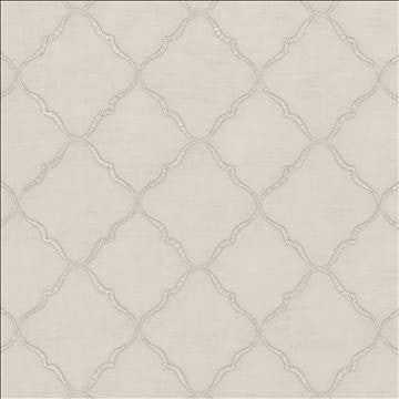 Tandoori Sheer Silver by Kasmir Fabric 5077 100% Polyester Embroidery Contents 100% Polyester TURKEY Not Tested H: 3 2/8 inches, V: 3 2/8 inches 58 - 59 - Fabric Carolina - Kasmir