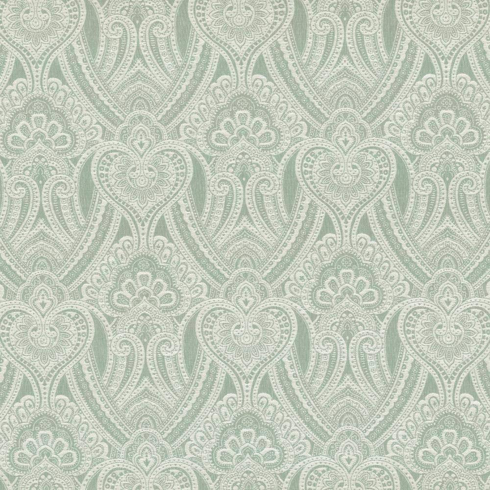 Tannenberg Robins Egg by Kasmir Fabric 5114 INDIA 24,000 Wyzenbeek Double Rubs H: 13 6/8 inches, V:22 2/8 inches 54 - Fabric Carolina - Kasmir