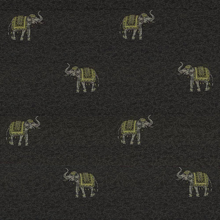 Tantor Noir by Kasmir Fabric 1424 USA 45,000 Wyzenbeek Double Rubs H: 13 4/8 inches, V:12 7/8 inches 53 - 54 - Fabric Carolina - Kasmir