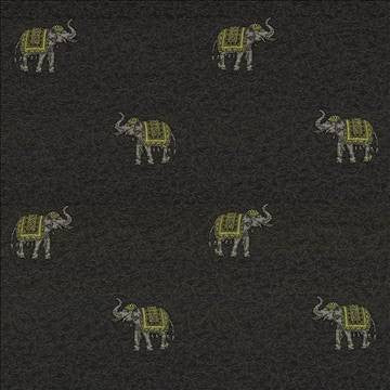 Tantor Noir by Kasmir Fabric 1424 72% Rayon 27% Polyester 1% Nylon USA 45,000 Wyzenbeek Double Rubs H: 13 4/8 inches, V: 12 7/8 inches 53 - 54 - Fabric Carolina - Kasmir