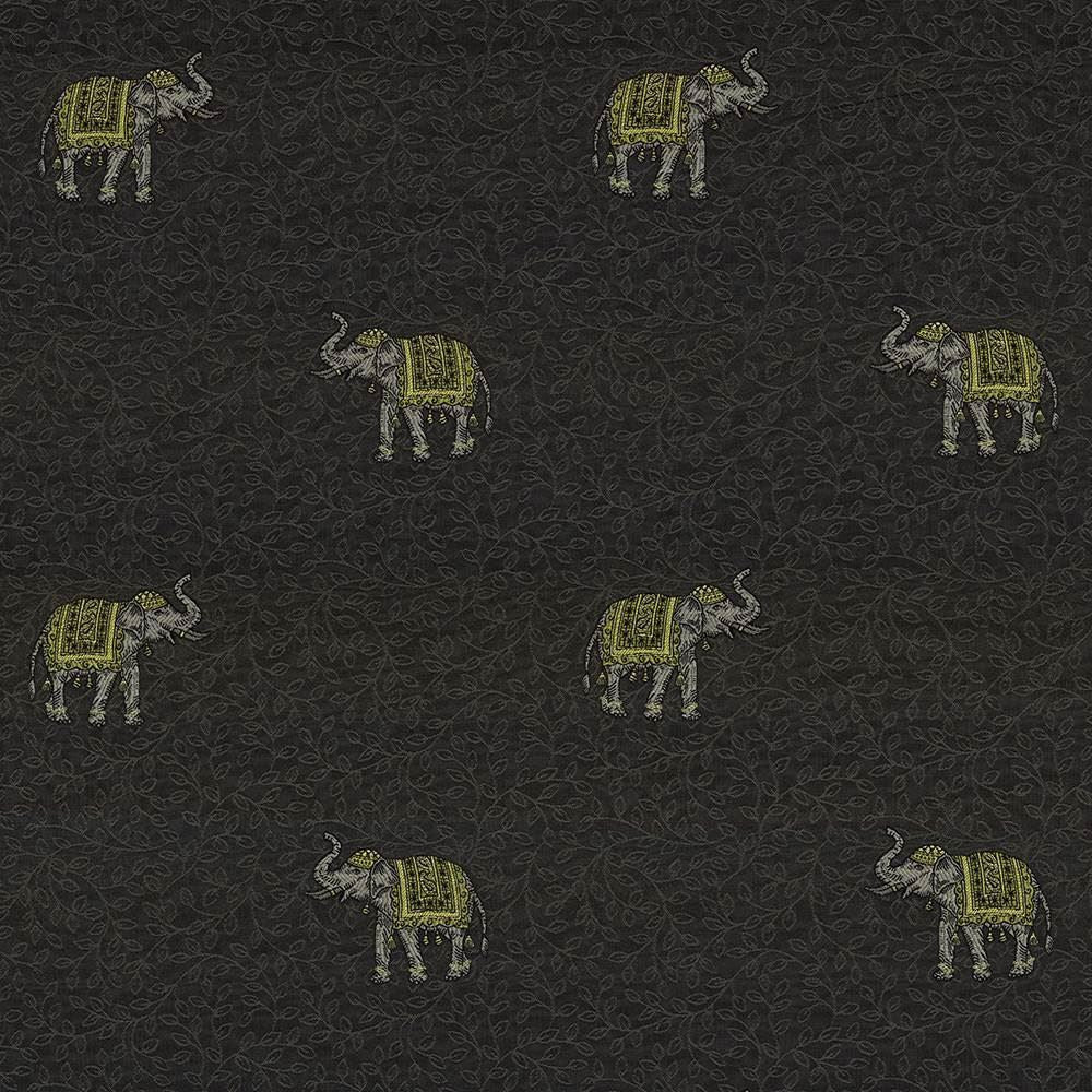 Tantor Noir by Kasmir Fabric 1424 72% Rayon
27% Polyester
1% Nylon
 USA </p><p>Repeat: Horizontal: 13 4/8 inches and Vertical: 12 7/8 inches 53 - 54 - Fabric Carolina -