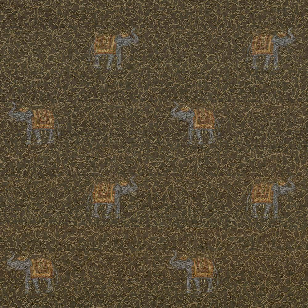 Tantor Sepia by Kasmir Fabric 1424 USA 45,000 Wyzenbeek Double Rubs H: 13 4/8 inches, V:12 7/8 inches 53 - 54 - Fabric Carolina - Kasmir