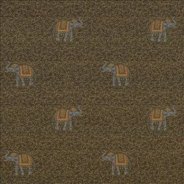 Tantor Sepia by Kasmir Fabric 1424 72% Rayon 27% Polyester 1% Nylon USA 45,000 Wyzenbeek Double Rubs H: 13 4/8 inches, V: 12 7/8 inches 53 - 54 - Fabric Carolina - Kasmir