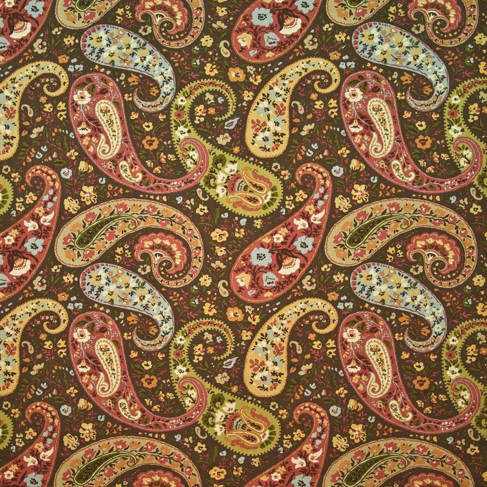 Taopi Paisley Fiesta by Kasmir Fabric 1399 100% Cotton
 CHINA 10,000 Wyzenbeek Double Rubs </p><p>Repeat: Horizontal: 27 inches and Vertical: 25 2/8 inches 54 - Fabric Carolina -