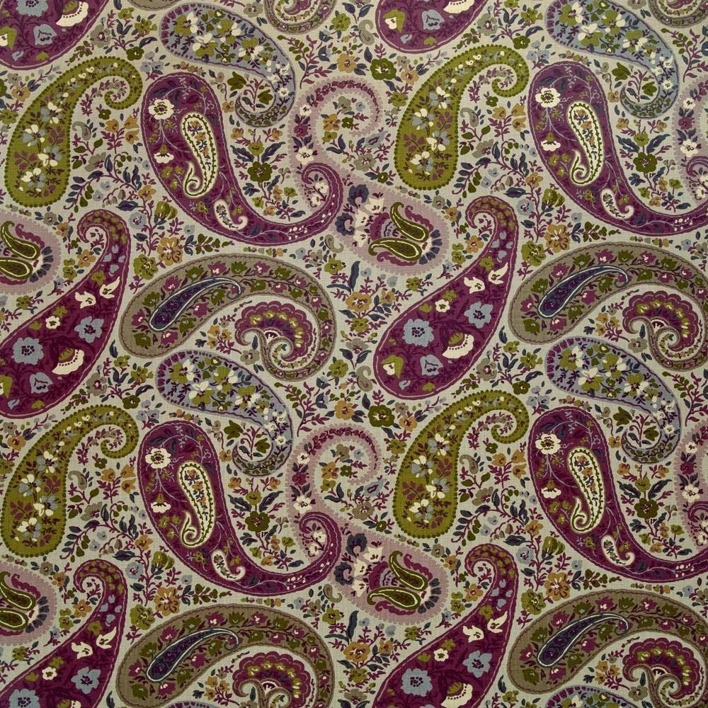 Taopi Paisley Twilight by Kasmir Fabric 1400 CHINA 10,000 Wyzenbeek Double Rubs H: 27 inches, V:25 2/8 inches 54 - Fabric Carolina - Kasmir