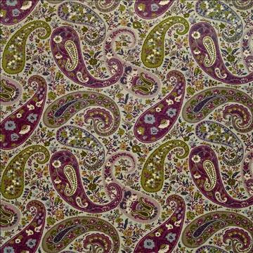 Taopi Paisley Twilight by Kasmir Fabric 1400 100% Cotton CHINA 10,000 Wyzenbeek Double Rubs H: 27 inches, V: 25 2/8 inches 54 - Fabric Carolina - Kasmir