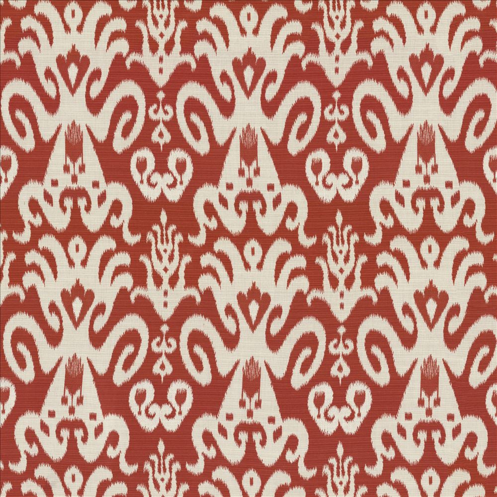 Taraz Cherry by Kasmir Fabric 8004 75% Rayon
25% Cotton
 USA 18,000 Wyzenbeek Double Rubs </p><p>Repeat: Horizontal: 13 4/8 inches and Vertical: 18 5/8 inches 54 - Fabric Carolina -
