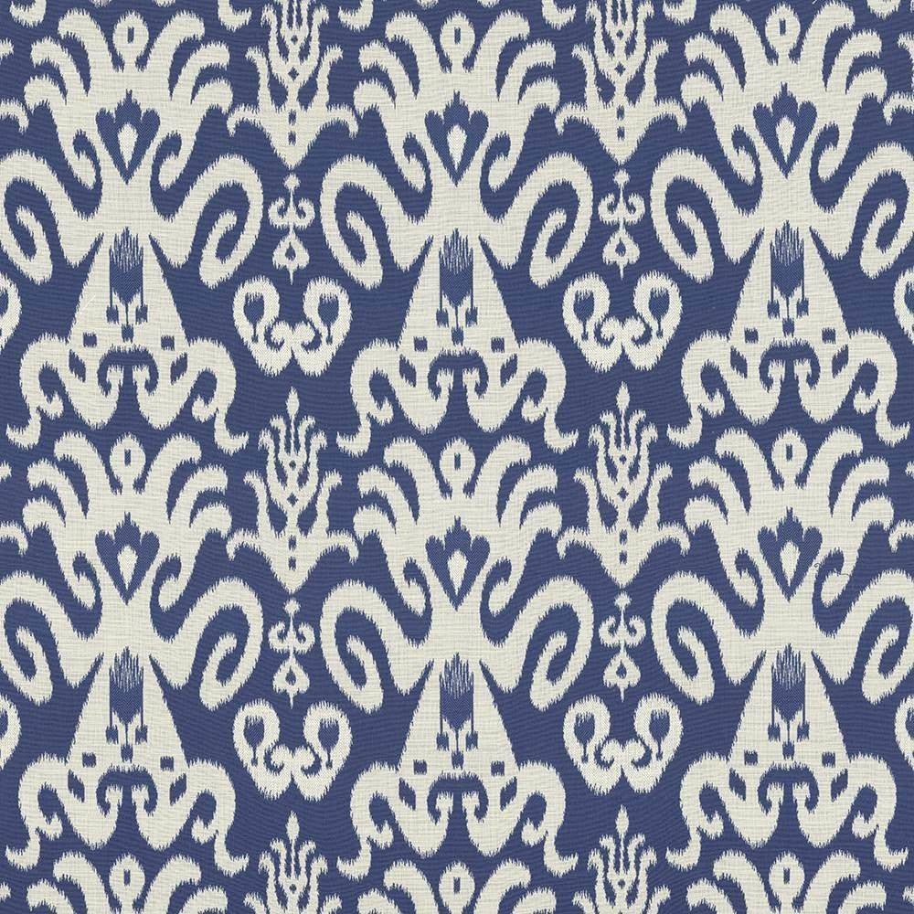 Taraz Indigo by Kasmir Fabric 8004 USA 18,000 Wyzenbeek Double Rubs H: 13 4/8 inches, V:18 5/8 inches 54 - Fabric Carolina - Kasmir