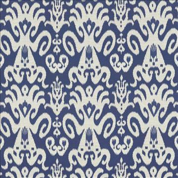 Taraz Indigo by Kasmir Fabric 8004 75% Rayon 25% Cotton USA 18,000 Wyzenbeek Double Rubs H: 13 4/8 inches, V: 18 5/8 inches 54 - Fabric Carolina - Kasmir