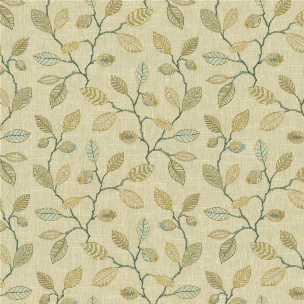 Tea Leaf Shoreline by Kasmir Fabric 5142 58% Cotton
42% Polyester
 INDIA 12,000 Wyzenbeek Double Rubs </p><p>Repeat: Horizontal: 13 inches and Vertical: 12 2/8 inches 52 - Fabric Carolina -
