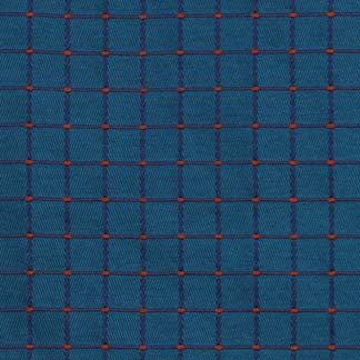 Teach Me Americana 6969311000 by Carole Fabric Exclusive Deja Blue 47% Polyester, 42% Rayon, 11% Cotton USA H: 7/8"V, 1 3/4"H  54" Minimum (See sample for specifics) - Fabric Carolina - Carole Exclusive