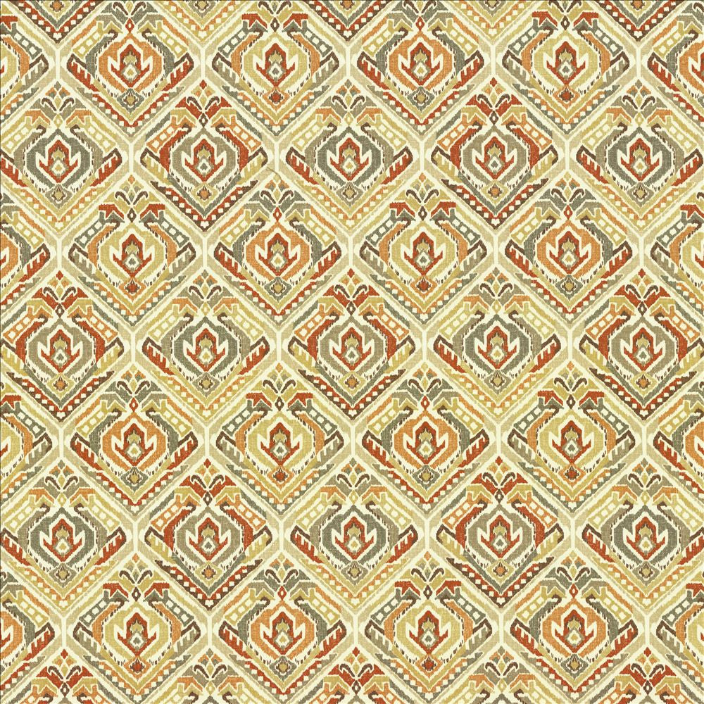 Tecumseh Mustard Seed by Kasmir Fabric 5121 100% Cotton
 PAKISTAN </p><p>Repeat: Horizontal: 13 4/8 inches and Vertical: 18 inches 54 - 55 - Fabric Carolina -