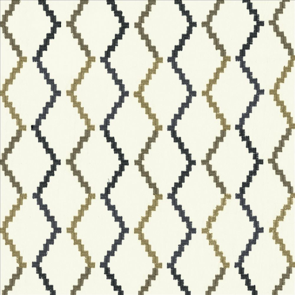 Tejas Slate by Kasmir Fabric 1450 77% Cotton 23% Polyester INDIA Not Tested Horizontal: 4 inches and Vertical: 7 4/8 inches 58 - Fabric Carolina -