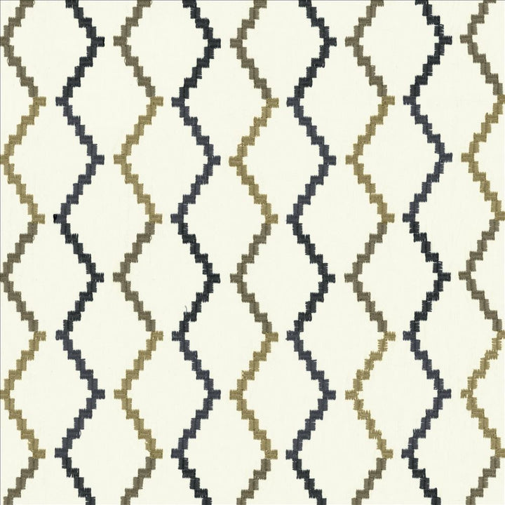 Tejas Slate by Kasmir Fabric 1450 77% Cotton
23% Polyester
 INDIA Not Tested Horizontal: 4 inches and Vertical: 7 4/8 inches 58 - Fabric Carolina -