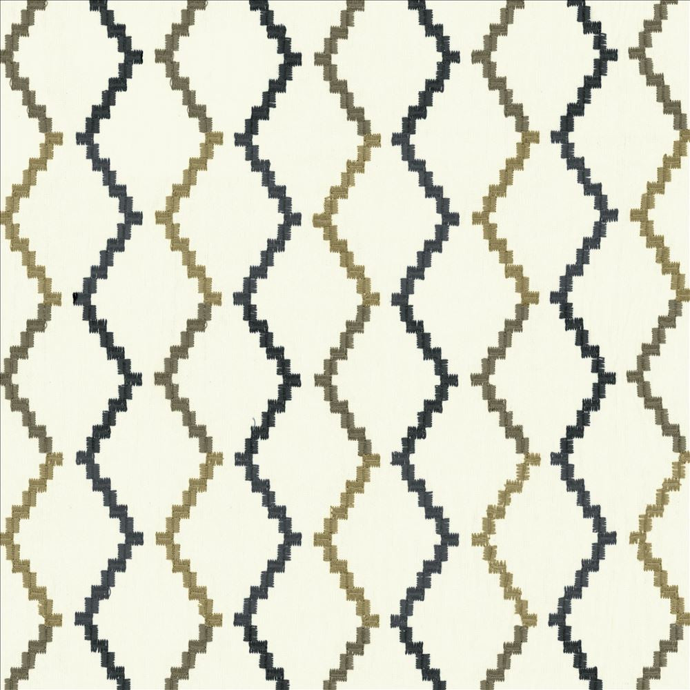 Tejas Slate by Kasmir Fabric 1450 77% Cotton
23% Polyester
 INDIA </p><p>Repeat: Horizontal: 4 inches and Vertical: 7 4/8 inches 58 - Fabric Carolina -