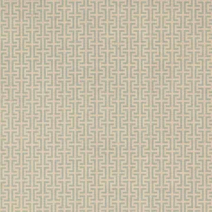Temple Aqua TEMP003 by Schumacher Fabric Veere-Grenney 100% Linen Martindale 25,000 Horizontal: 2.375 and Vertical: 1.5 52 - Fabric Carolina -