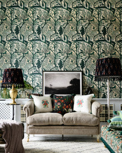 THE ENCHANTED WOODLAND Green Wallpaper (WP20549) by Mind The Gap