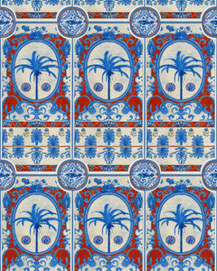 THE VILLA Mural Red Wallpaper (WP20576) by Mind The Gap