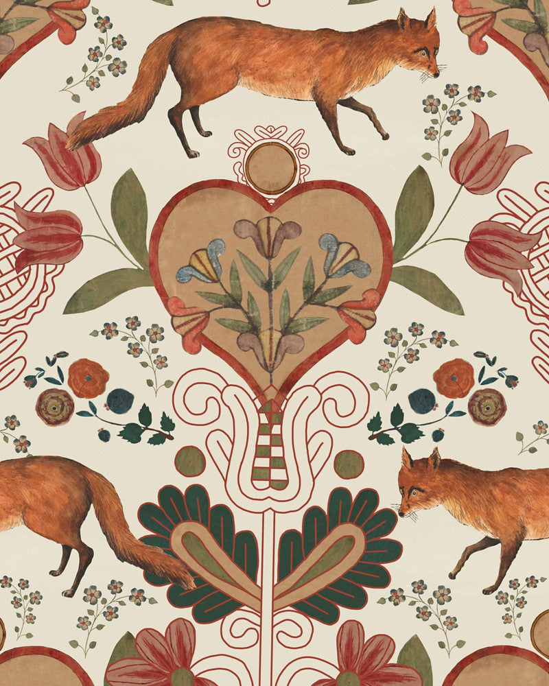 The Vixen Wallpaper by Mind the Gap Designer Wallpaper TRANSYLVANIAN ROOTS Textured Matte Made in Europe Paste the wall 3 rolls x 20.5 x 3.25 yards - Swanky Fabrics -