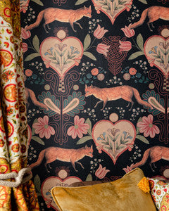 THE VIXEN Anthracite Wallpaper (WP20553) by Mind The Gap