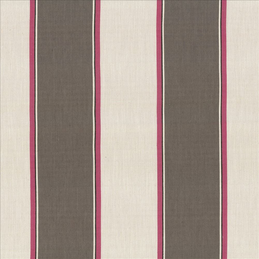 Thoreau Stripe Berry by Kasmir Fabric 1446 42% Viscose
40% Polyester
18% Linen
 CHINA </p><p>Repeat: Horizontal: 14 inches and Vertical: N/A 57 - Fabric Carolina -
